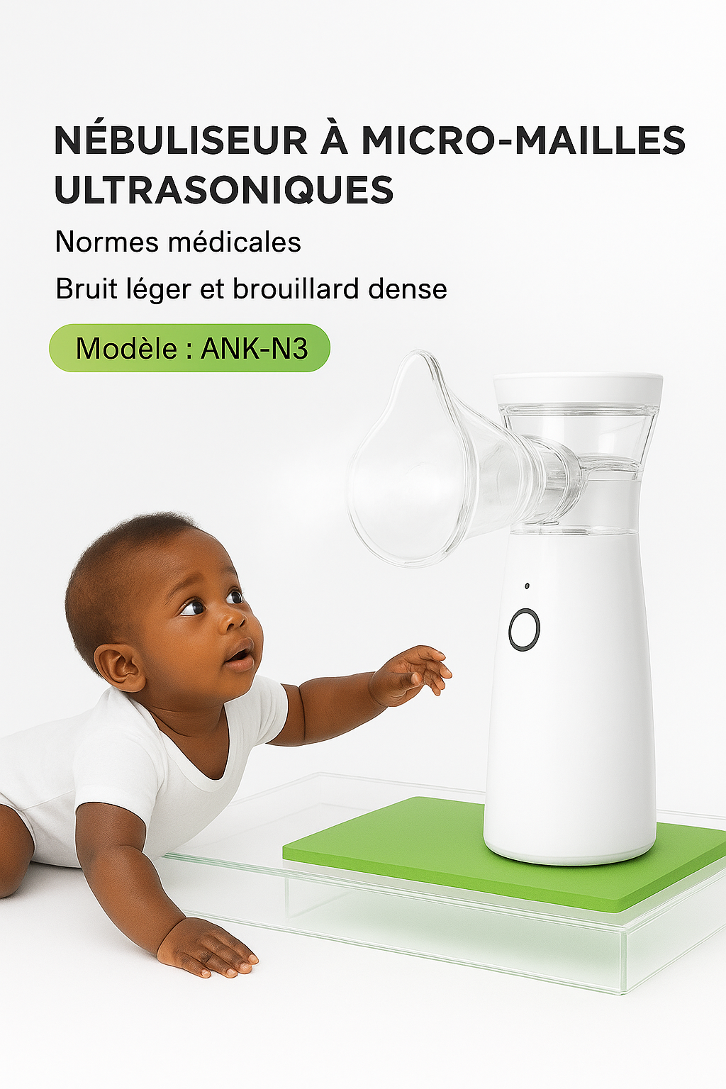 🫁Nébuliseur médical portable – Respirez mieux en toute simplicité
