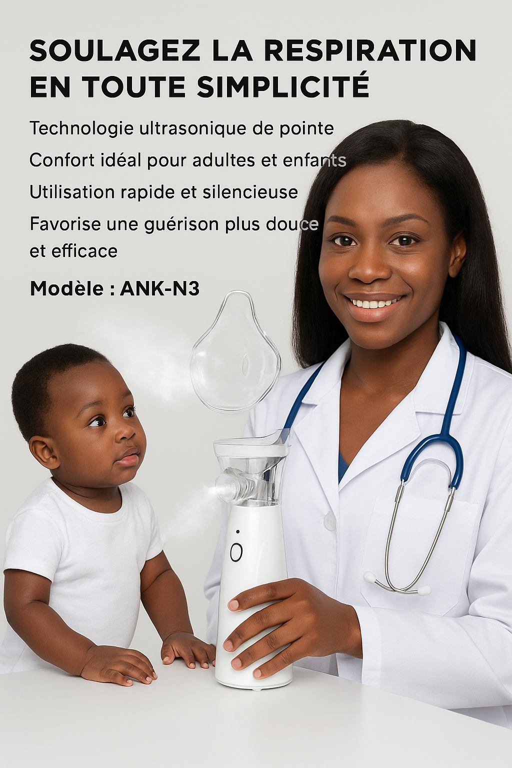 🫁Nébuliseur médical portable – Respirez mieux en toute simplicité
