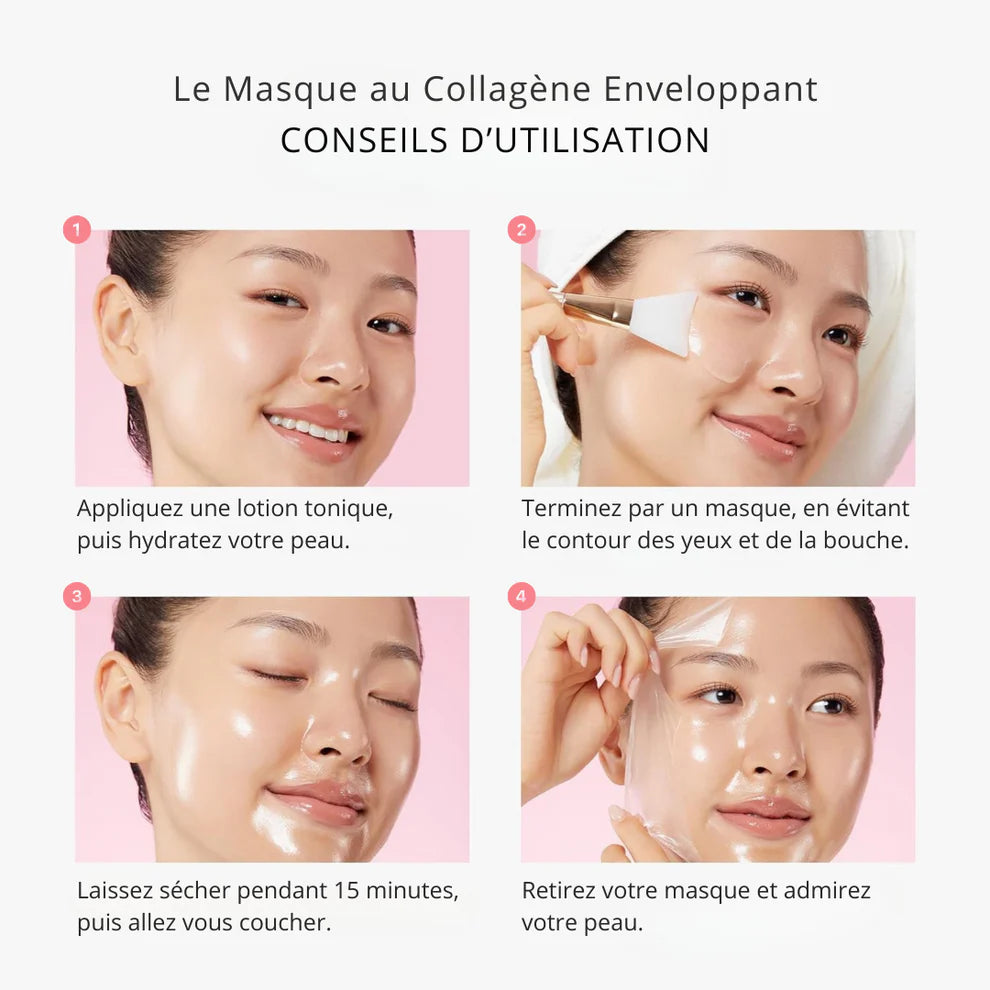 Masque de nuit au collagène – Éclat & Hydratation pendant votre sommeil