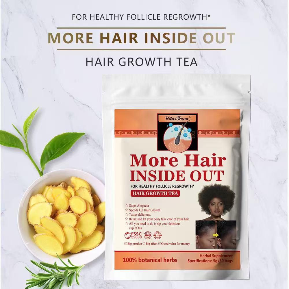 🌿 Destiney HairBoost Tea – Infusion Naturelle pour la Repousse et la Force des Cheveux